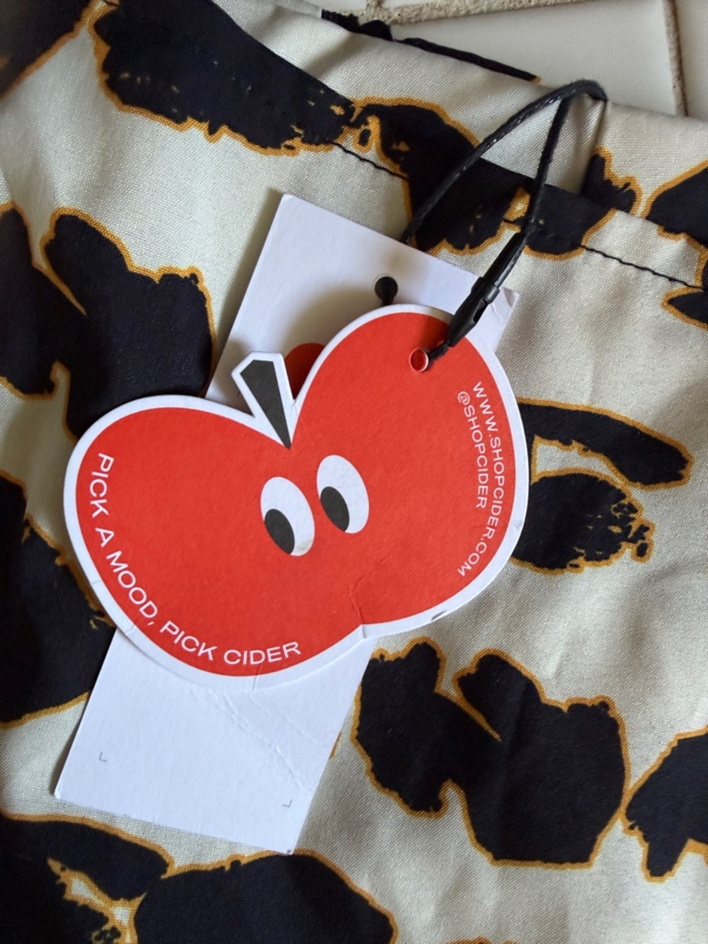 Cider Black & White animal -Print Mini Skirt with Coin Trim-NWT - Picture 3 of 6